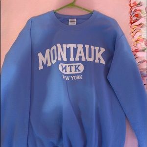 Blue New York crew neck